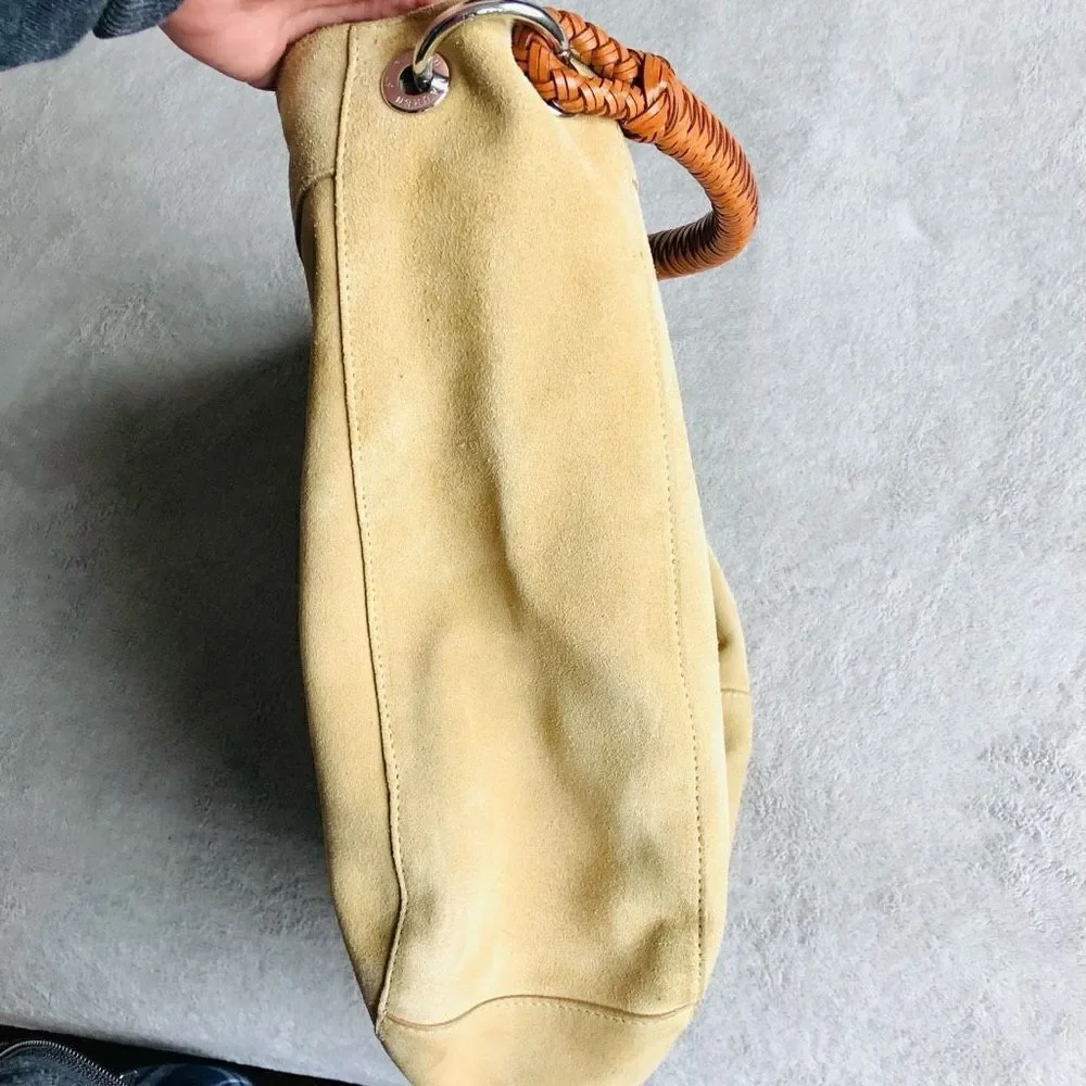 Ralph Lauren Suede Hobo Handbag